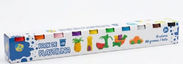 Plastiliin 10 värvi
